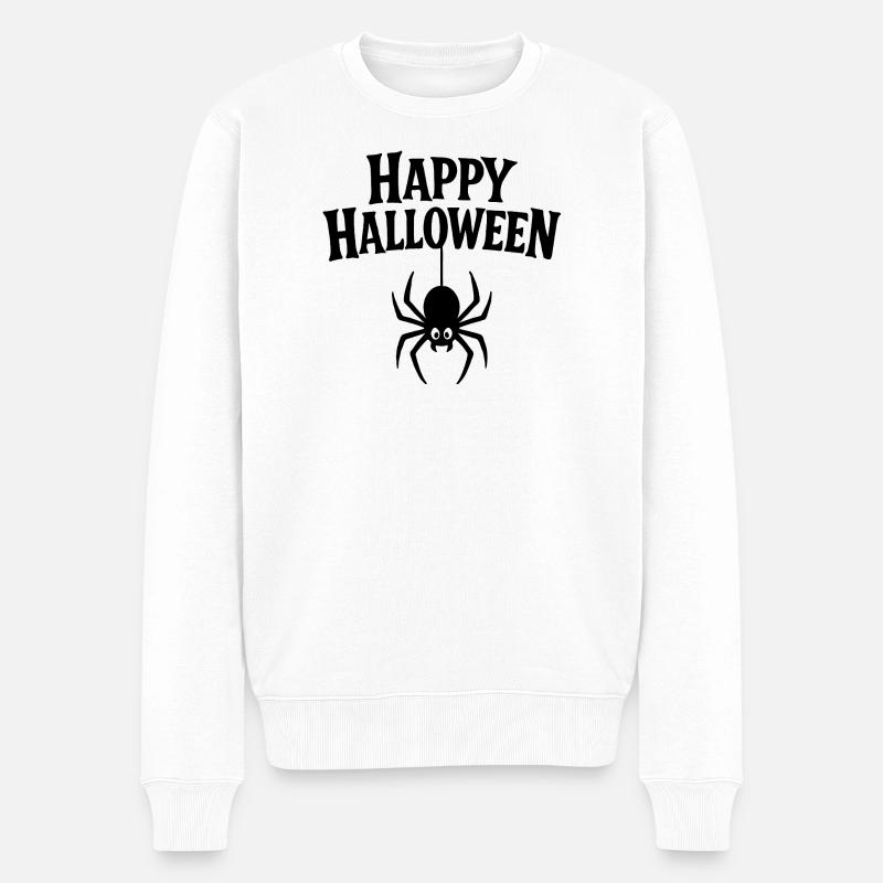 Conception de joyeux Halloween - Pull Premium bio Homme - blanc