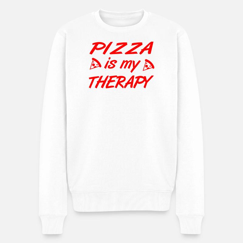 Pizza - Pull Premium bio Homme - blanc