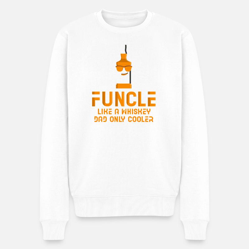 Whiskey Spruch Whiskeytrinker Whiskeyliebhaber - Männer Premium Bio Pullover - Weiß