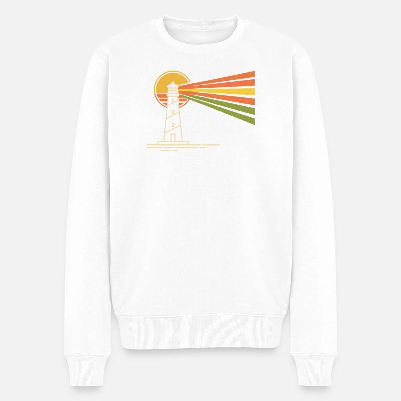 phare - Pull Premium bio Homme - blanc