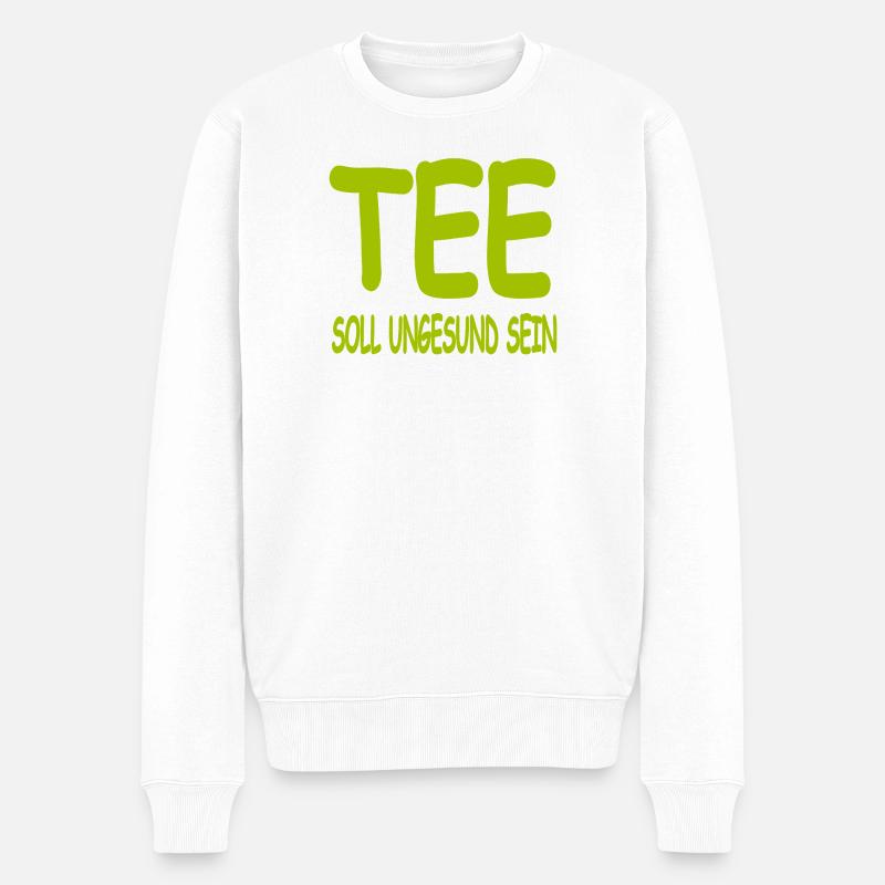 Tee - Männer Premium Bio Pullover - Weiß