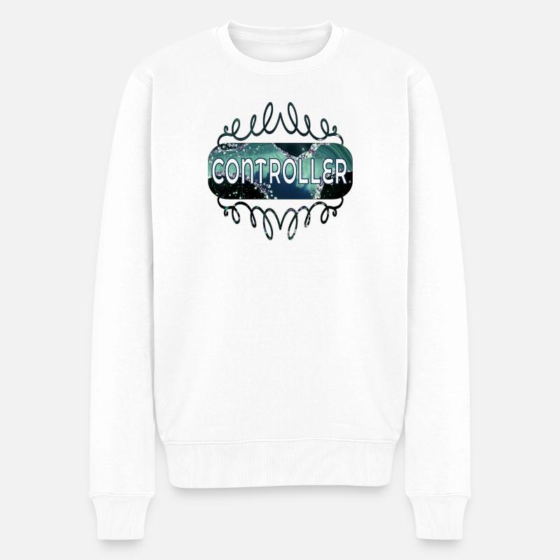 BERUF CONTROLLER - Männer Premium Bio Pullover - Weiß