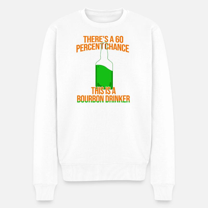Whiskey Spruch Whiskeytrinker Whiskeyliebhaber - Männer Premium Bio Pullover - Weiß