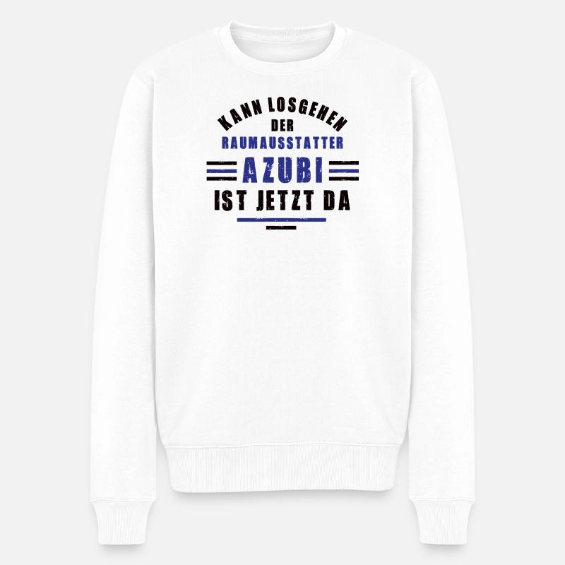 Apprentice Interior Decorator Apprenticeship Training Decoration - Men's Premium Organic Jumper - white