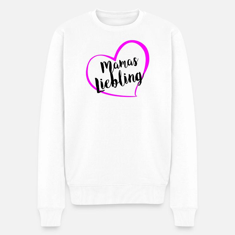 mamas_liebling - Männer Premium Bio Pullover - Weiß