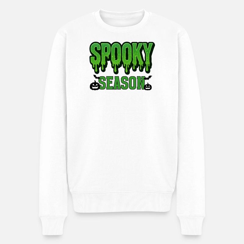 Illustration de saison effrayante - Pull Premium bio Homme - blanc