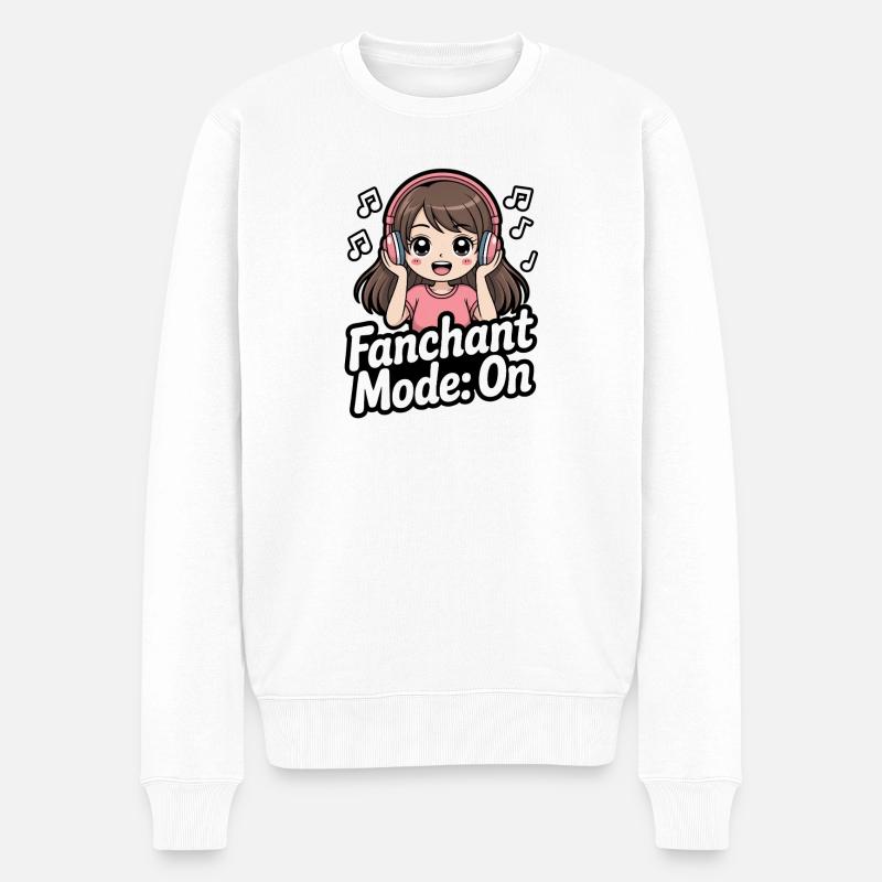 K-Pop Fanchant Korea Musik - Männer Premium Bio Pullover - Weiß