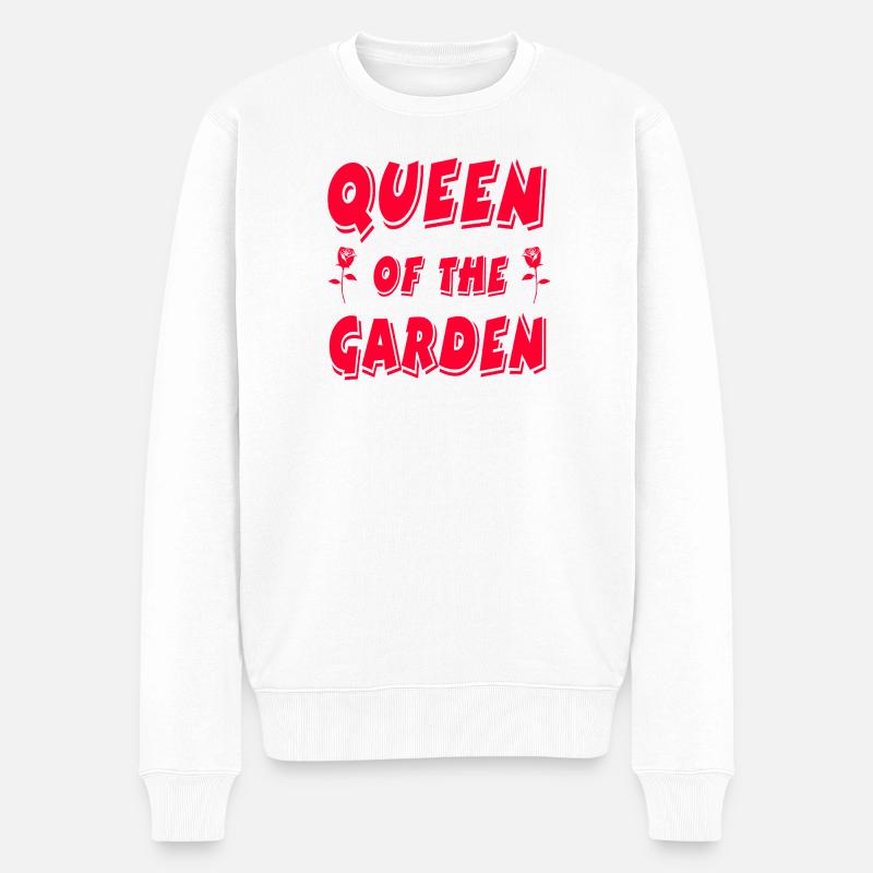 Garten - Männer Premium Bio Pullover - Weiß