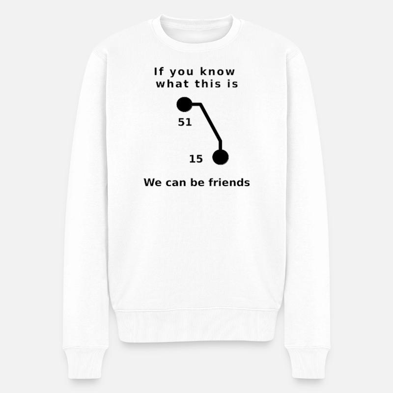 if_you_know_what_this_is_1 - Männer Premium Bio Pullover - Weiß