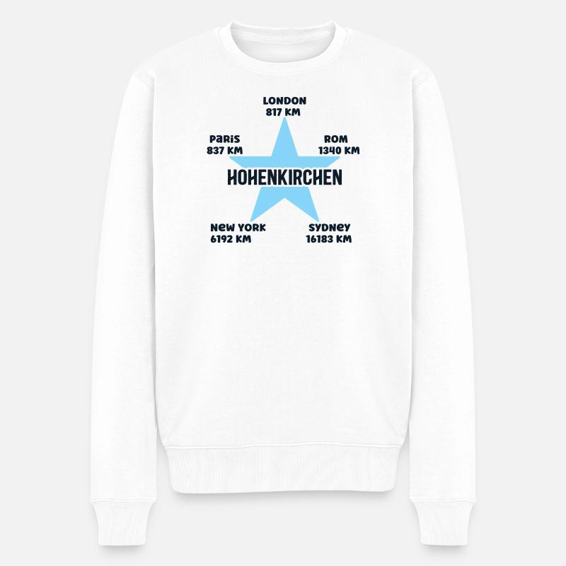 Hohenkirchen Mer Baltique Vacances Mecklembourg - Pull Premium bio Homme - blanc