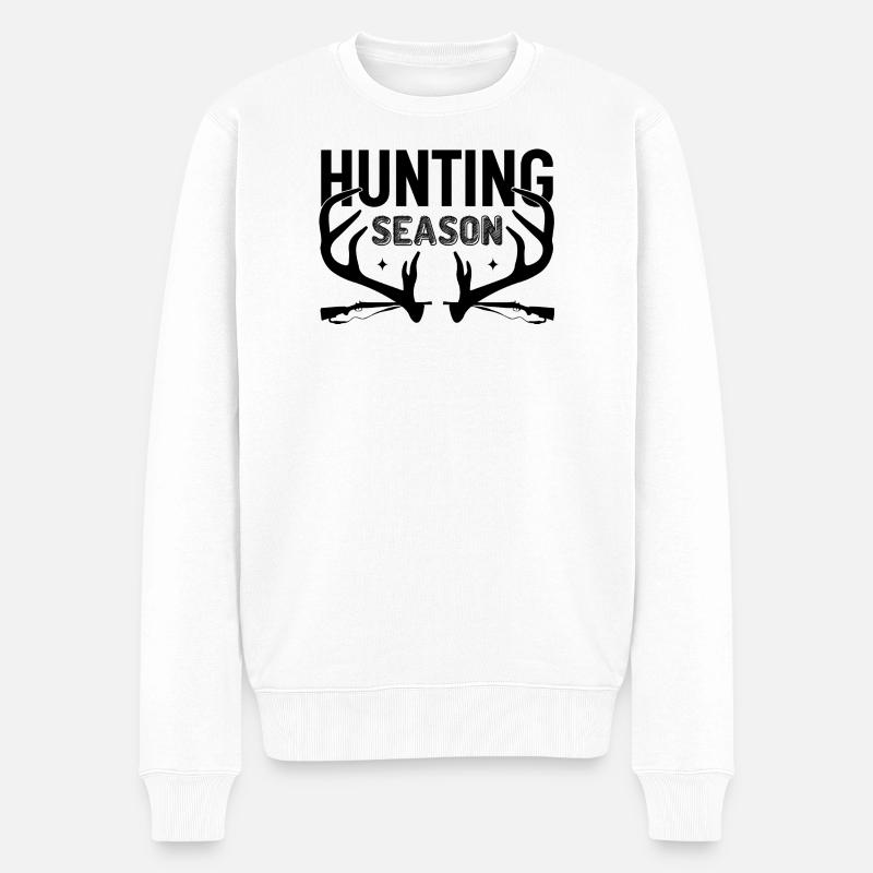 Saison de chasse - Pull Premium bio Homme - blanc