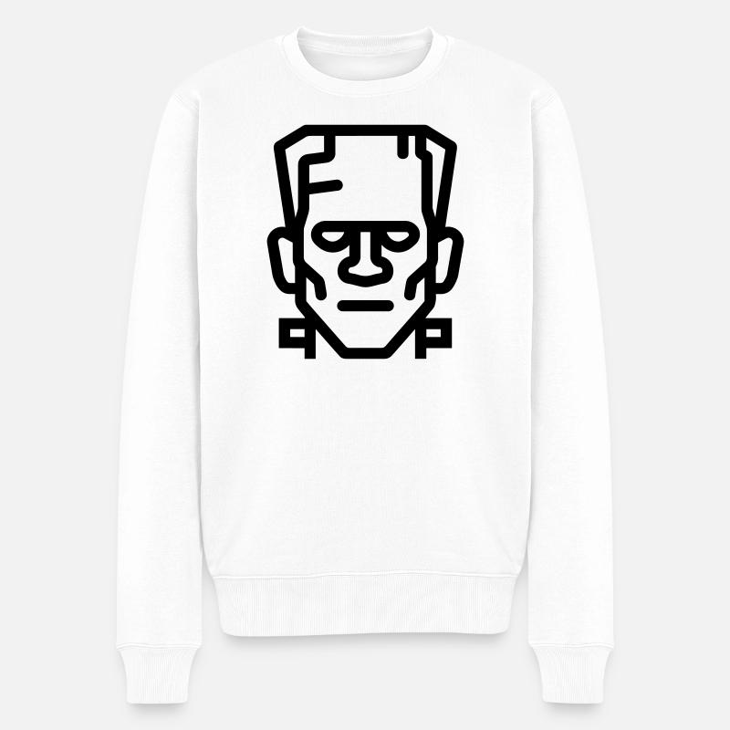 Monstre halloween - Pull Premium bio Homme - blanc