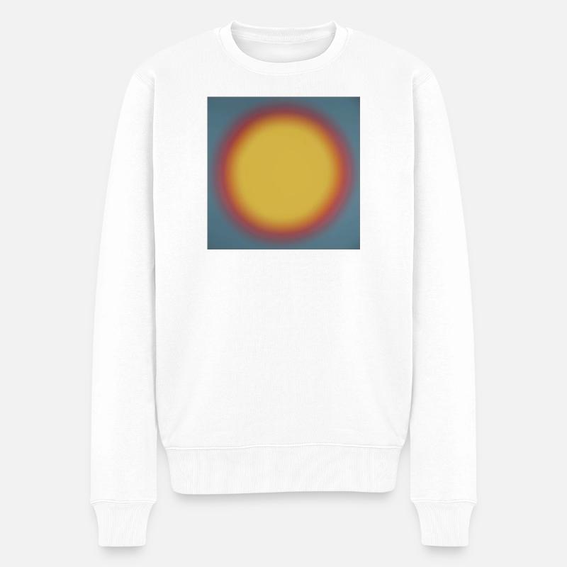 Sun_002 - Männer Premium Bio Pullover - Weiß