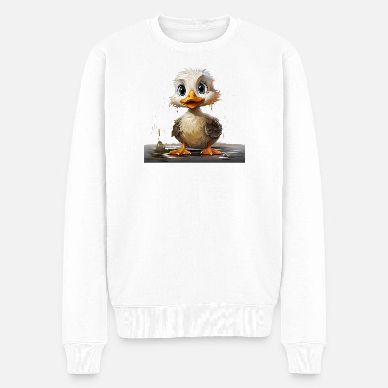 Petit canard - Pull Premium bio Homme - blanc