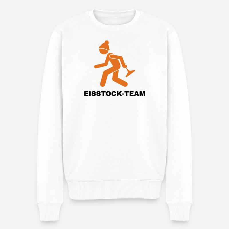EISSTOCK-TEAM - Männer Premium Bio Pullover - Weiß