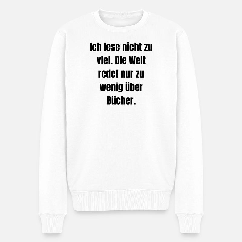 Je ne lis pas trop... - Pull Premium bio Homme - blanc