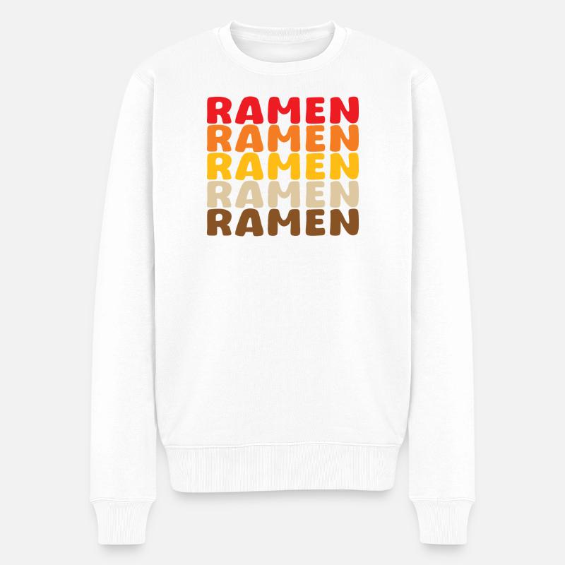 Ramen en Palette Pop - Pull Premium bio Homme - blanc