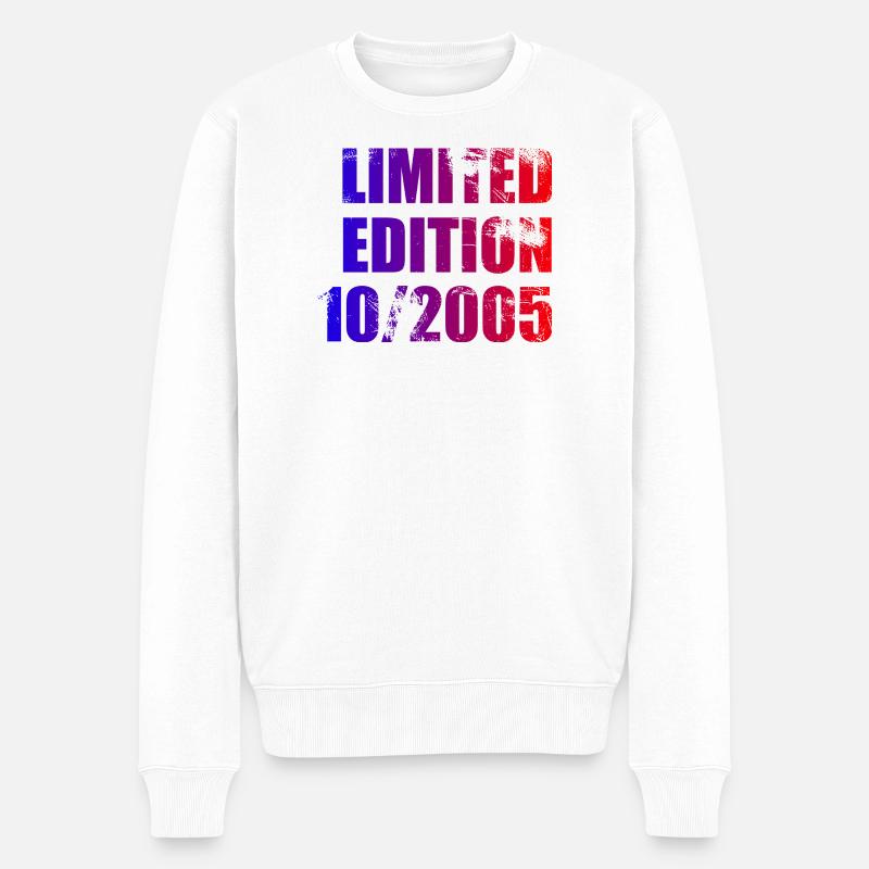 20e anniversaire Edition Limitée 10/2005 - Pull Premium bio Homme - blanc