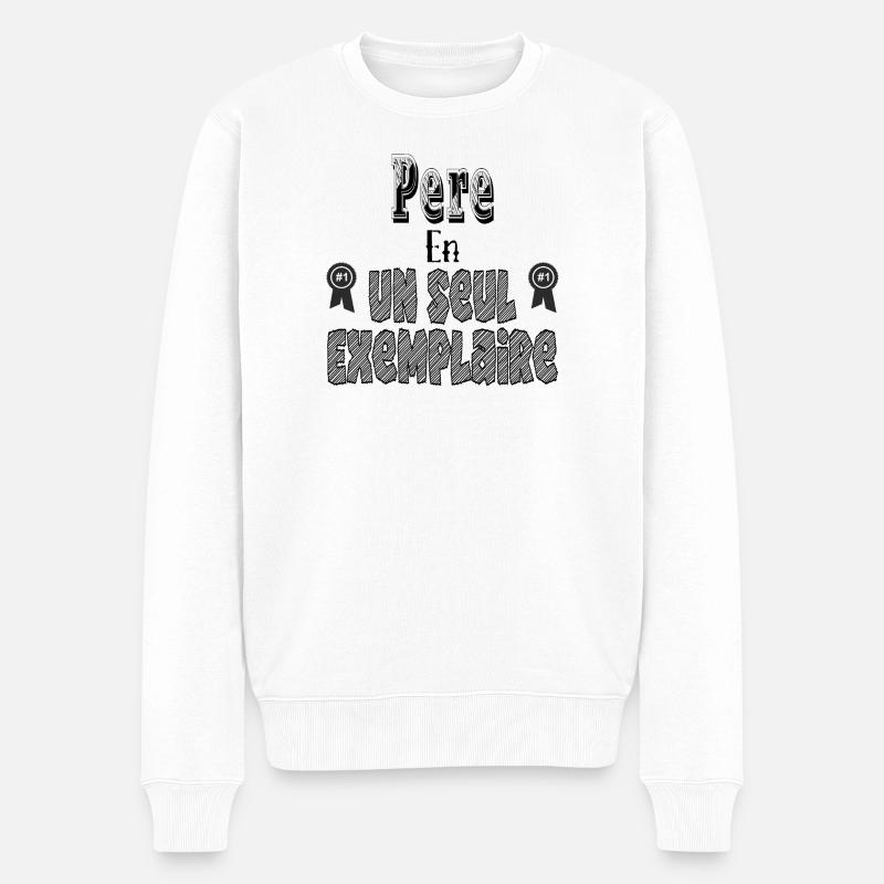Père En Un Seul Exemplaire - Pull Premium bio Homme - blanc