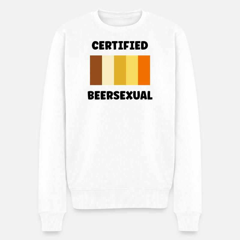 Biersexuell - Männer Premium Bio Pullover - Weiß