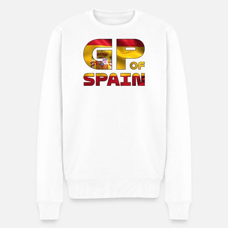 spain_gp - Pull Premium bio Homme - blanc