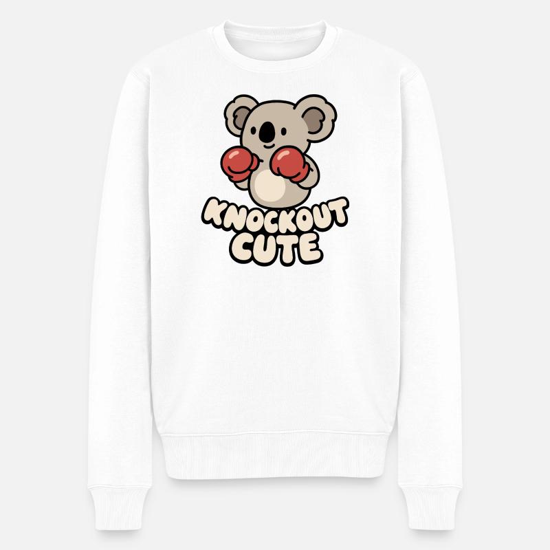 Koala Knockout Mignon - Pull Premium bio Homme - blanc