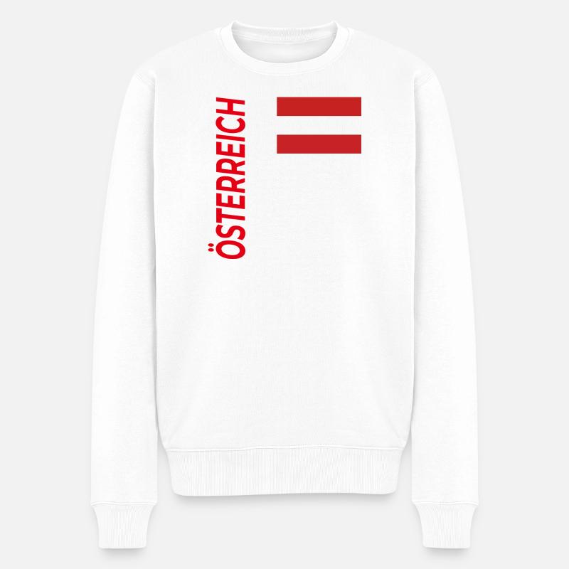 Attersee - Männer Premium Bio Pullover - Weiß