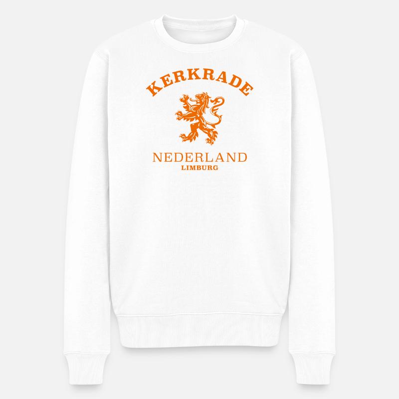 Kerkrade Nederland Netherlands - Männer Premium Bio Pullover - Weiß