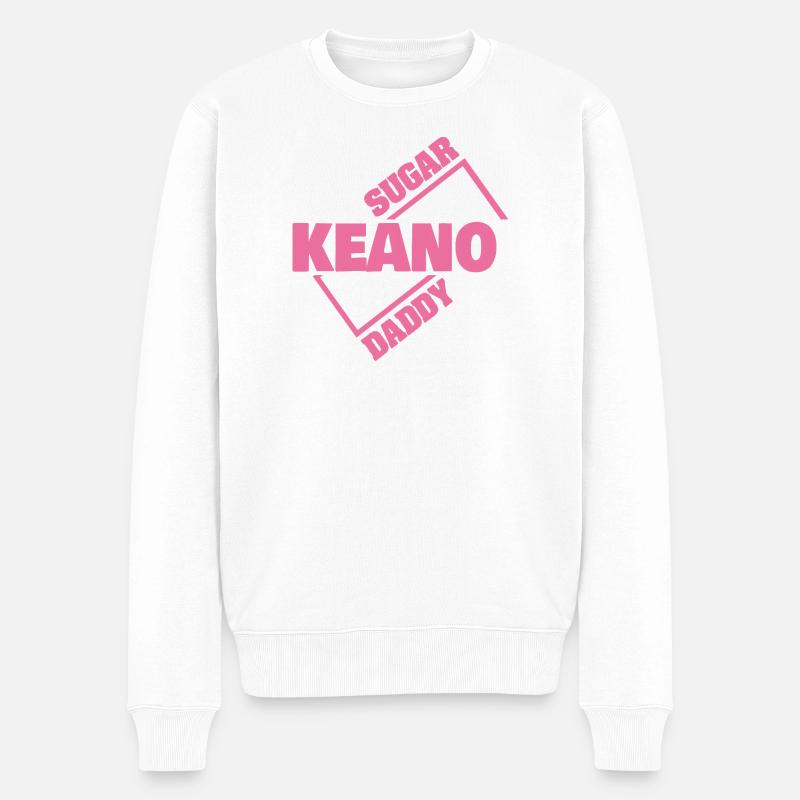 Keano - Männer Premium Bio Pullover - Weiß