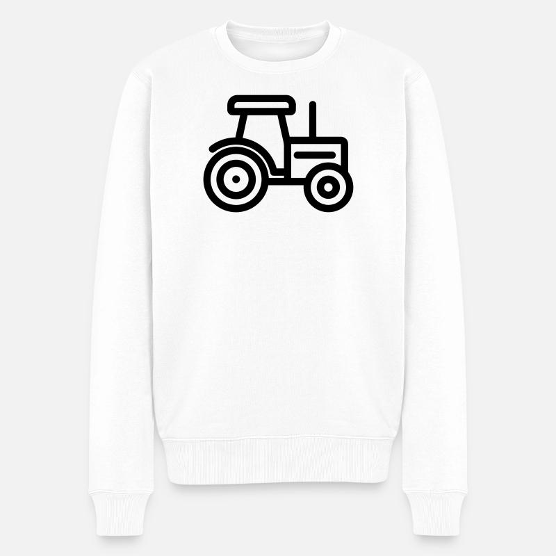 tracteur - Pull Premium bio Homme - blanc