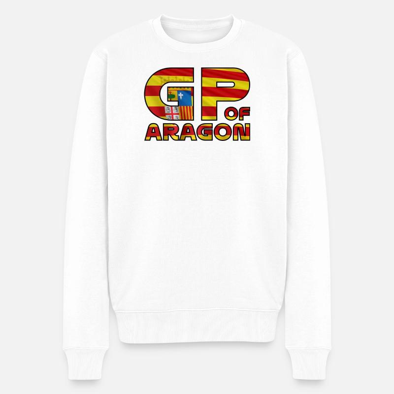 aragon_gp - Männer Premium Bio Pullover - Weiß