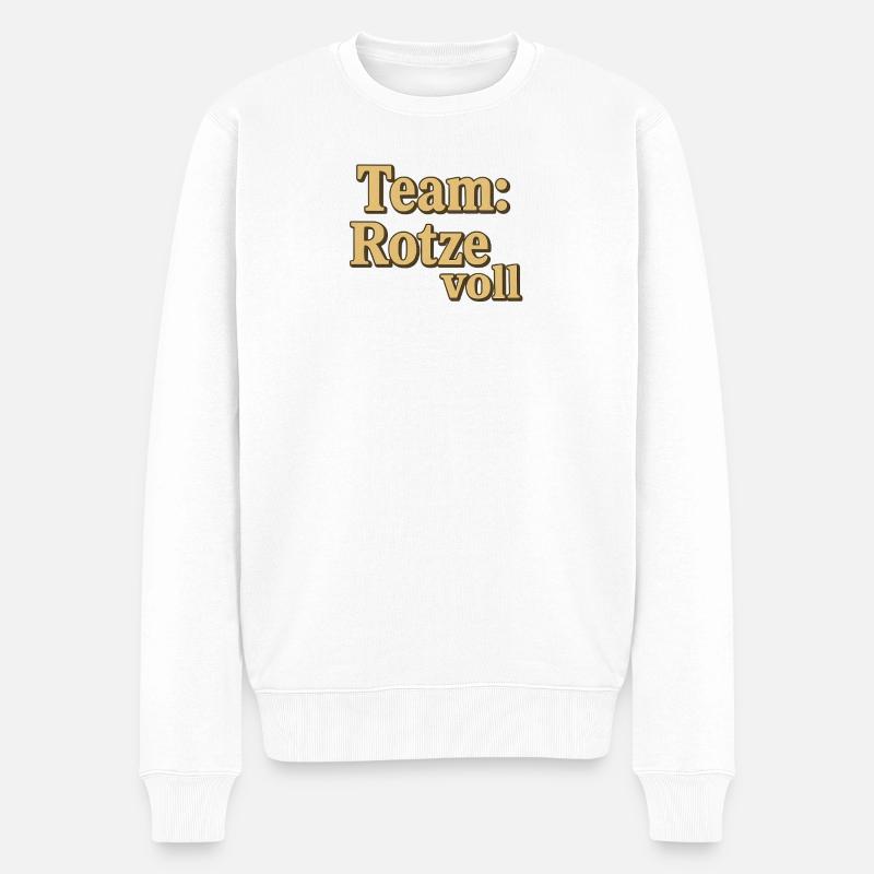 Lettrage complet Team Snot - Pull Premium bio Homme - blanc