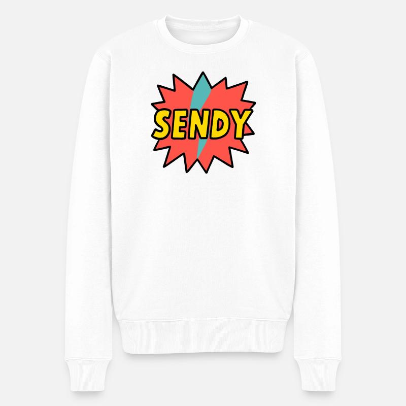 SENDY ! - Pull Premium bio Homme - blanc