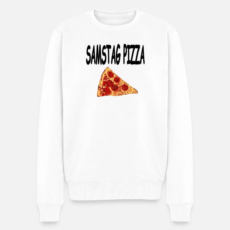 Pizza - Pull Premium bio Homme - blanc
