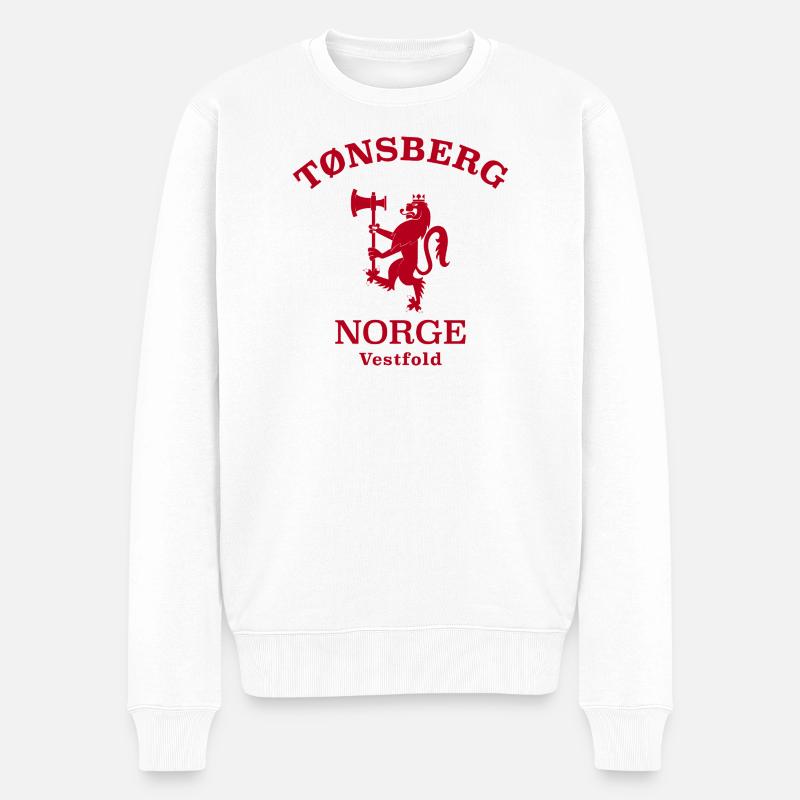 Tonsberg, Norvège, Norvège - Pull Premium bio Homme - blanc