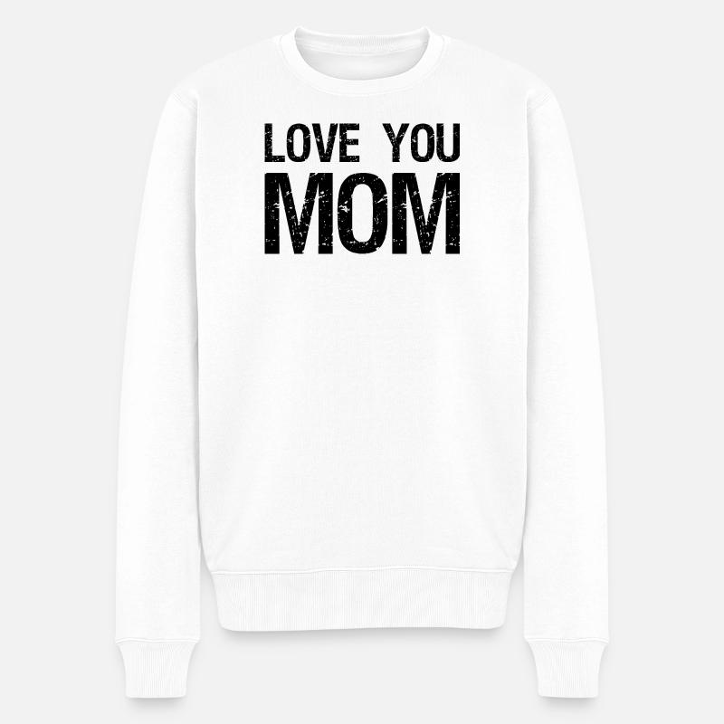 Je t’aime maman - Pull Premium bio Homme - blanc