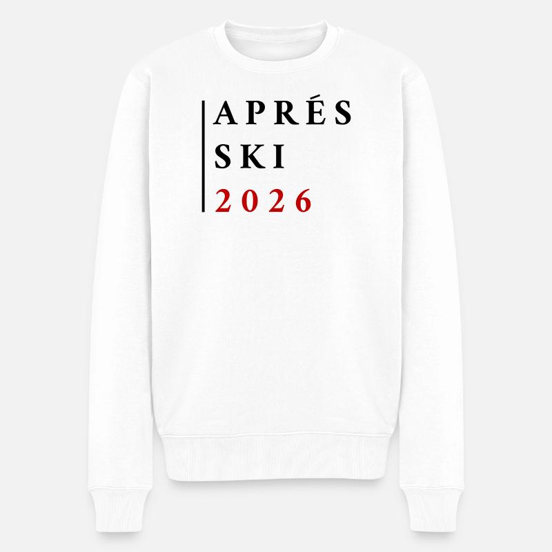 Apres Ski 2026 - Männer Premium Bio Pullover - Weiß