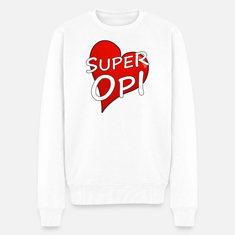 Super Opi - Pull Premium bio Homme - blanc