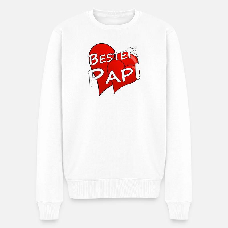 Meilleur papa - Pull Premium bio Homme - blanc