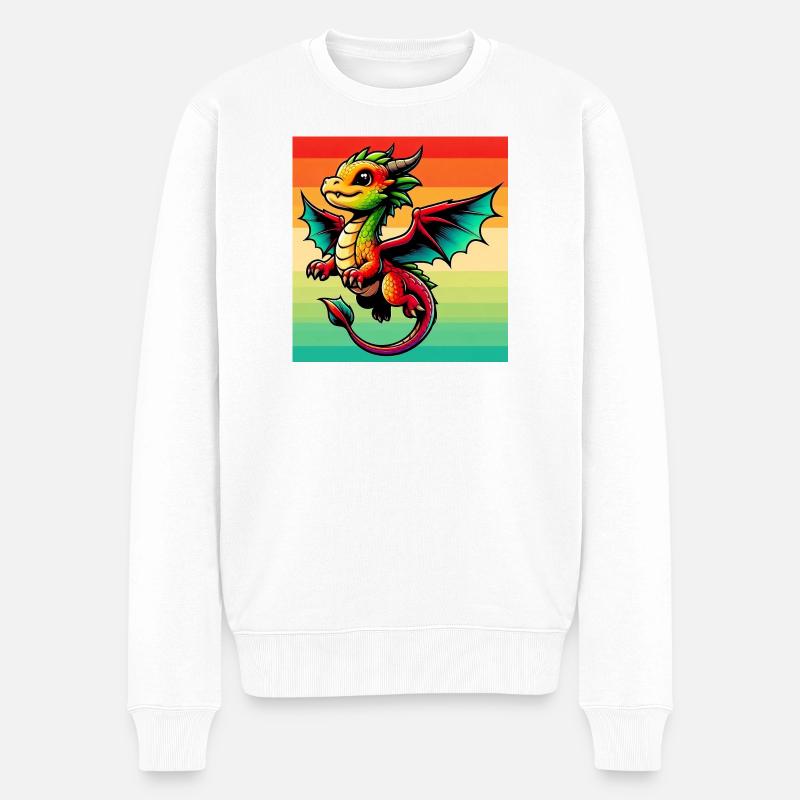 dragon - Pull Premium bio Homme - blanc