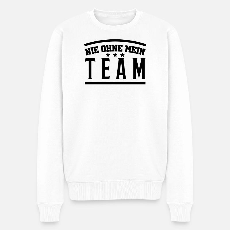 mein_team - Pull Premium bio Homme - blanc