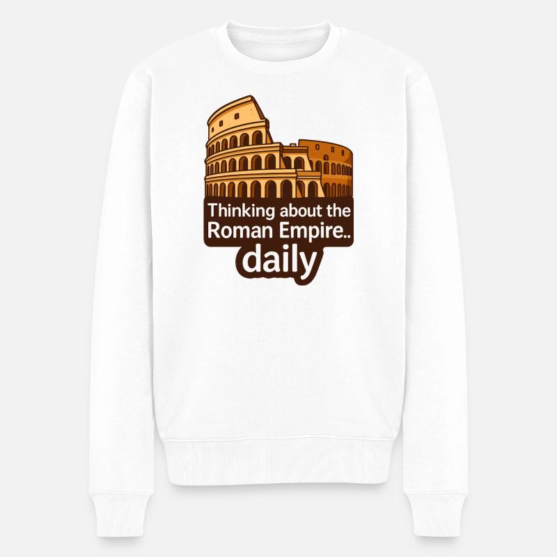 Römisches Imperium Daily - Männer Premium Bio Pullover - Weiß