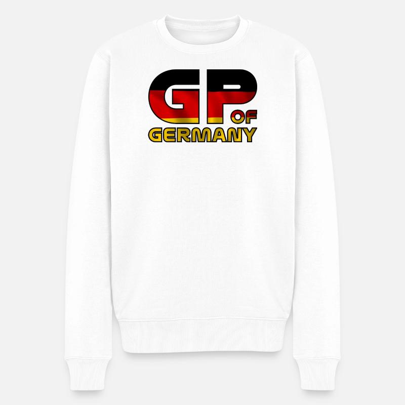 germany_gp - Männer Premium Bio Pullover - Weiß