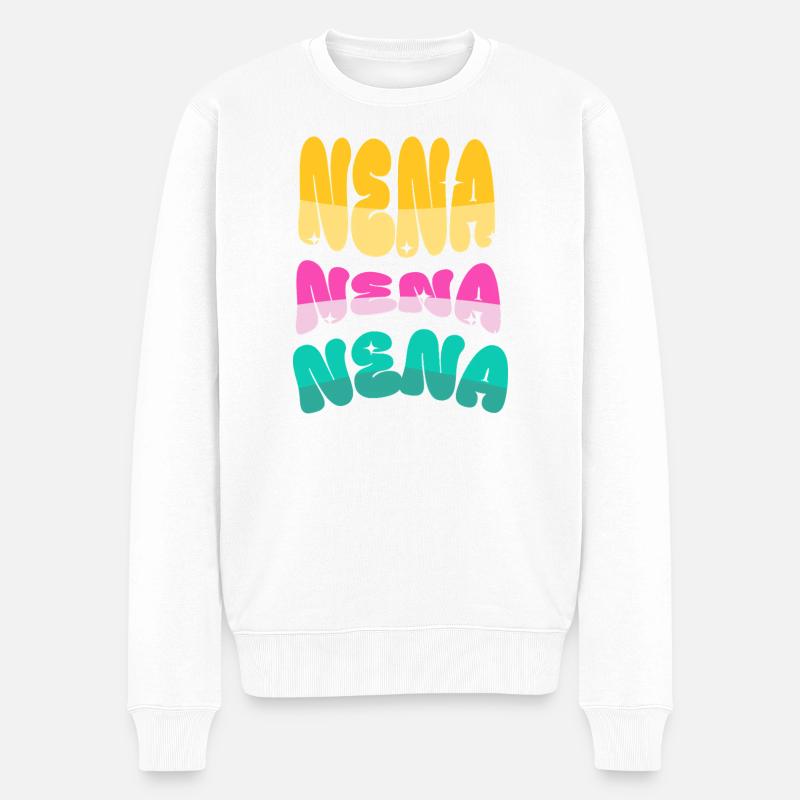 Nena - Pull Premium bio Homme - blanc