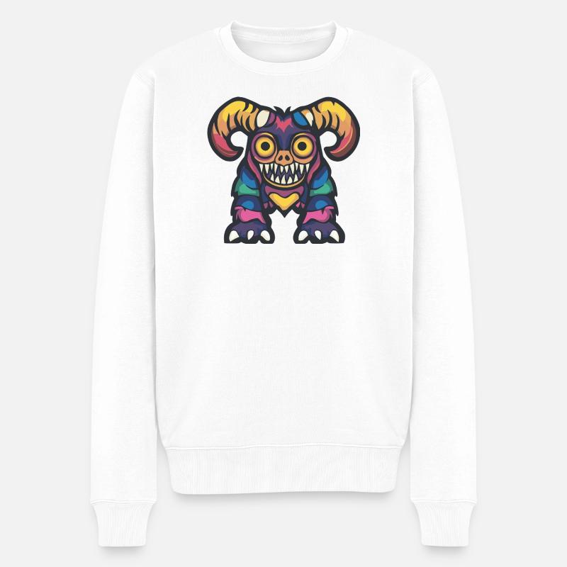 Capricorne Halloween Zombie - Pull Premium bio Homme - blanc