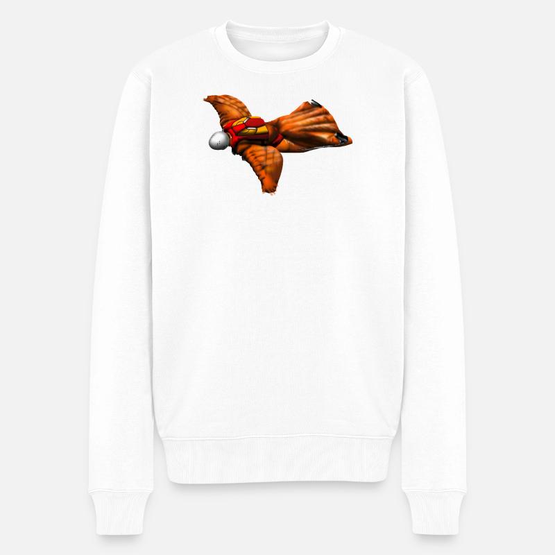 Wingsuit - Männer Premium Bio Pullover - Weiß