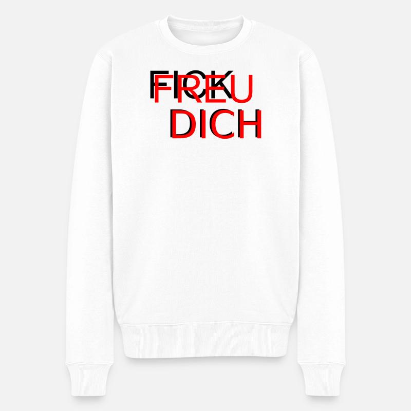 Fick Freu - Pull Premium bio Homme - blanc