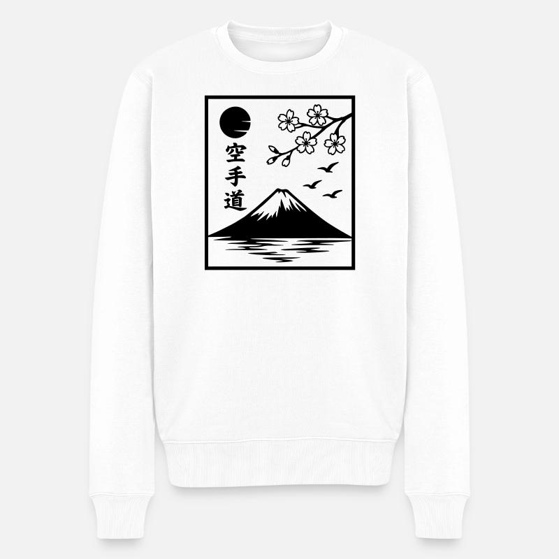 Katate Paysage - Pull Premium bio Homme - blanc