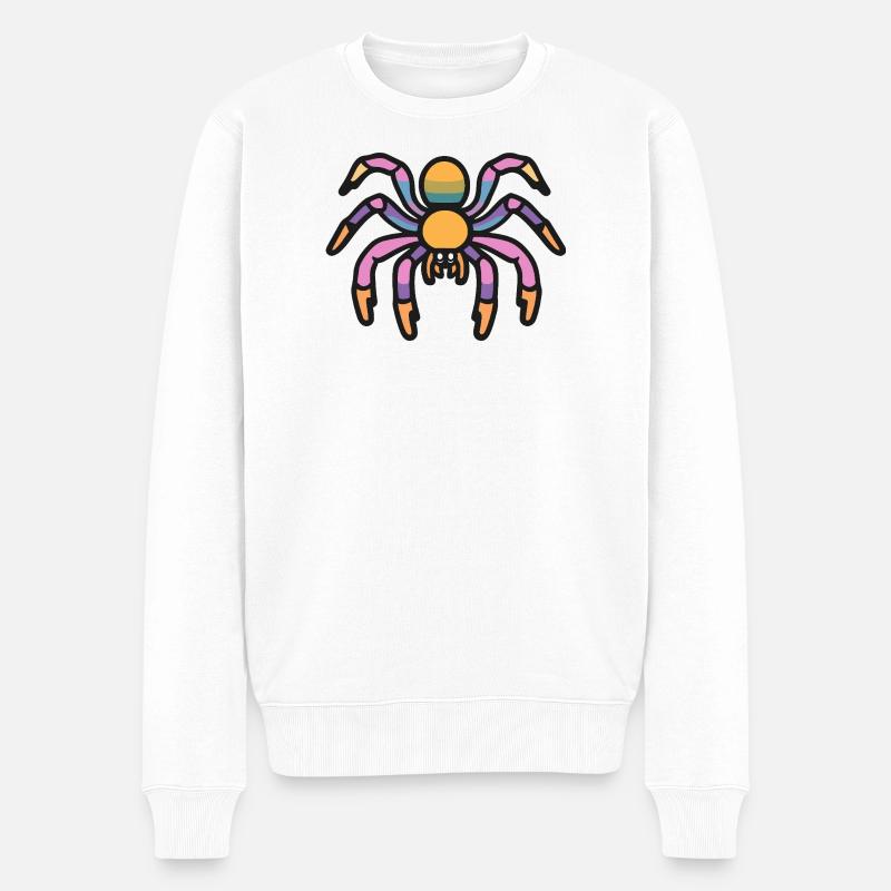 Tarantula Halloween Zombie - Männer Premium Bio Pullover - Weiß