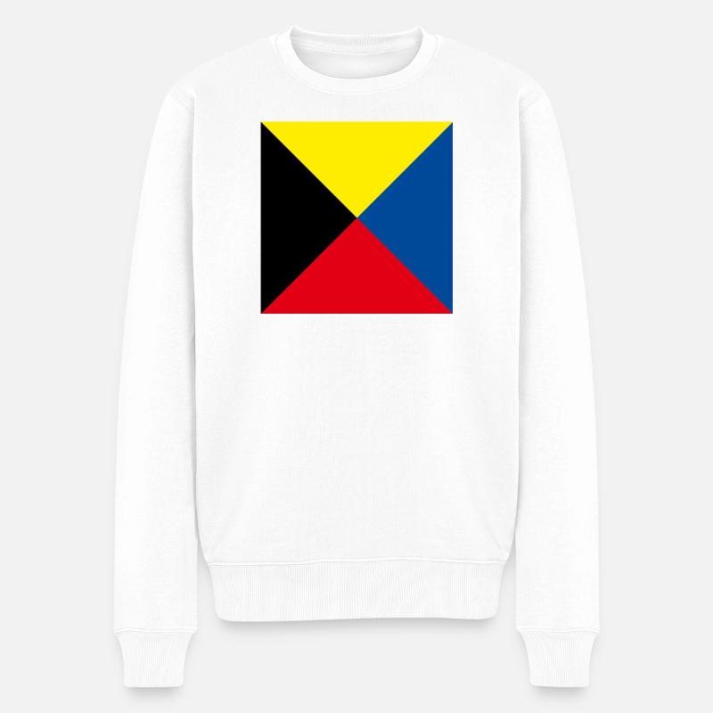 I_Require_A_Tug_Flag - Männer Premium Bio Pullover - Weiß
